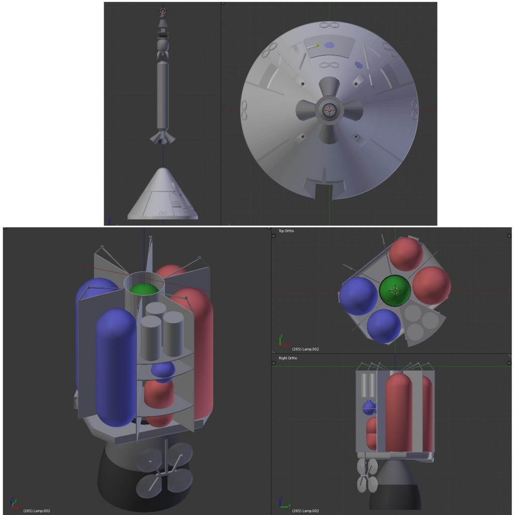 Apollo 3D: Command Module and Service Module  Block 2  preview image 4